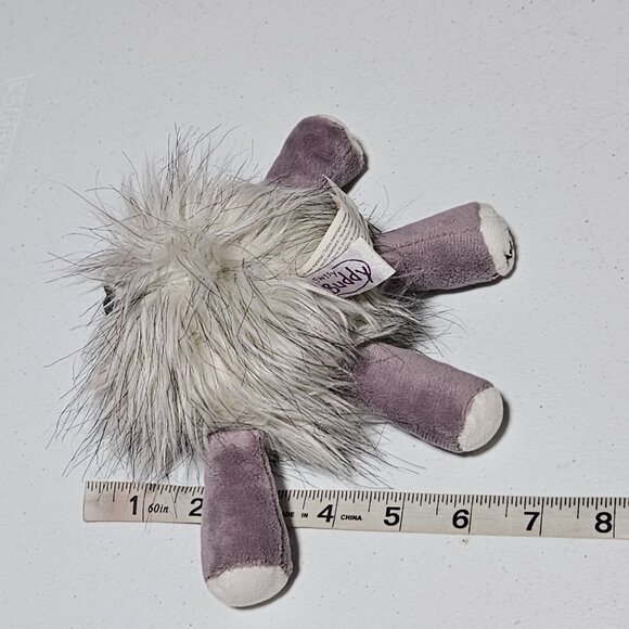 Scentsy Buddy Purple Furry Monster 7 Inch Clip On Plush Stuffed Animal Toy - Picture 7 of 7